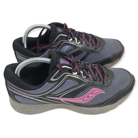 Saucony Cohesion II React2U Women’s Running Shoes Gray Black Pink Sneakers 9W - Picture 9 of 9